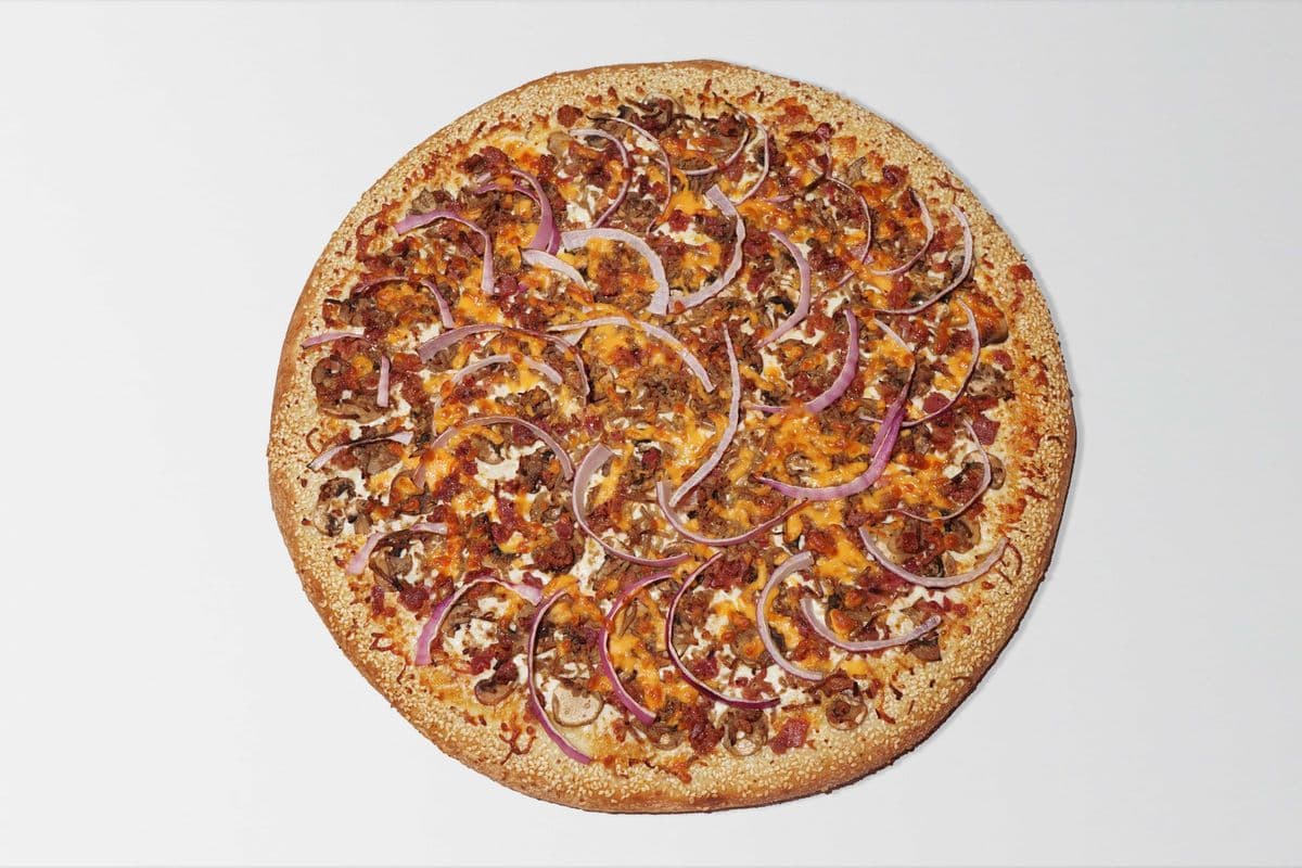 X-Large Bacon Cheese Burger Pizza