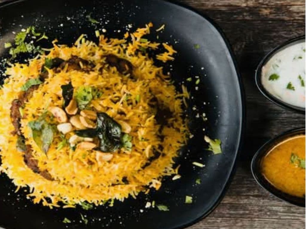 Kaju Mushroom Biryani