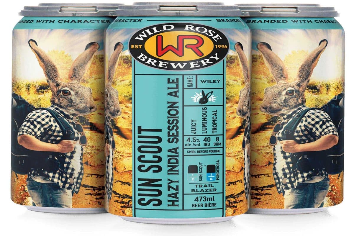 Wild Rose Sun Scout Hazy IPA 4Cans x473ml (4 x 473ml)
