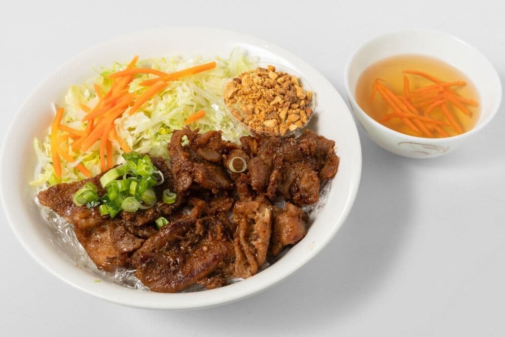 V2. Grilled Pork on Rice Vermicelli