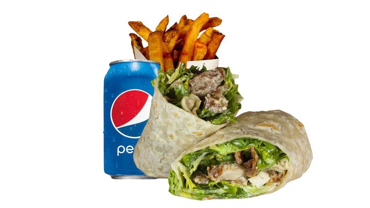 Chicken Caesar Wrap Combo