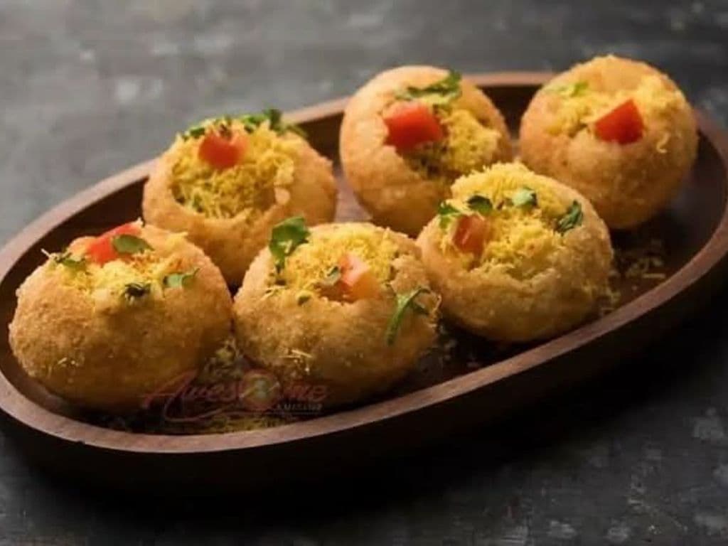Sev Puri Plate