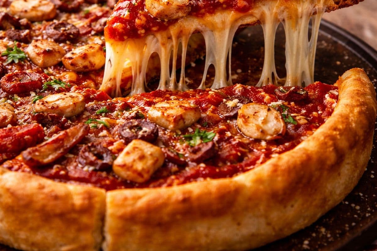 Medium Deep Dish Chicken, Bacon,