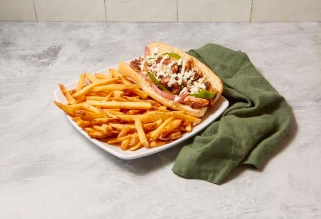 Greek Philly Cheesesteak