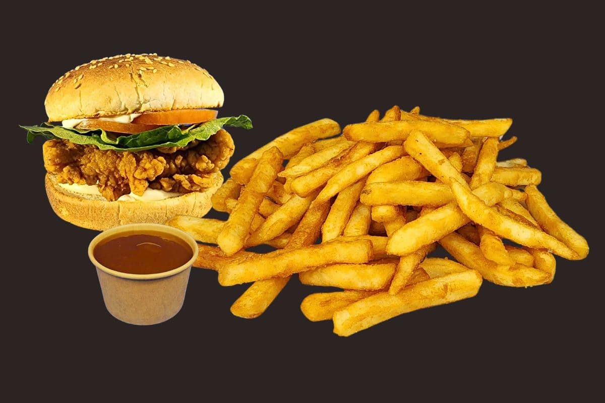 Chicken Burger Platter