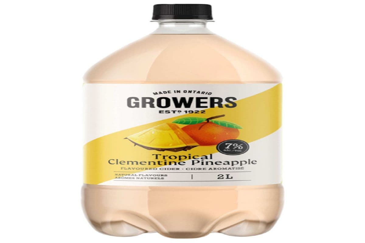 GROWER'S TROPICAL CLEMENTINE PINEAPPLE (2 L) 7.0% ABV (1 x 2 L)