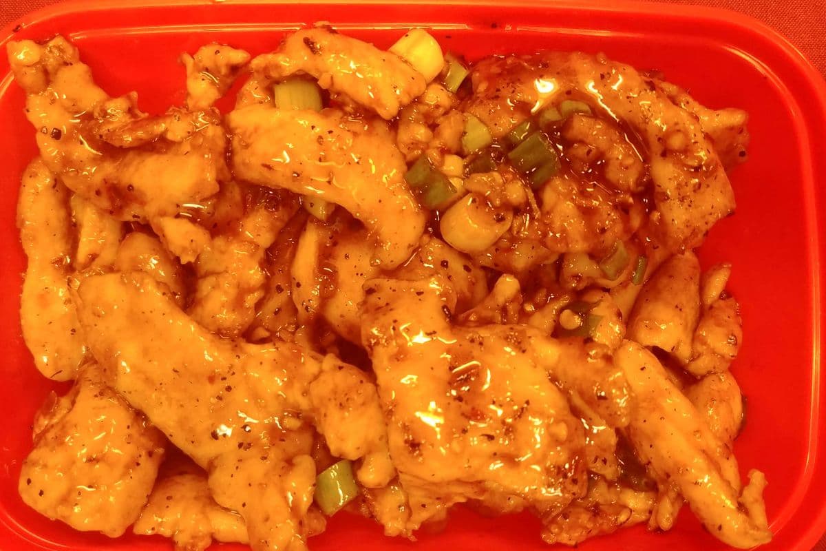 57. Poulet dans une sauce de poivre noire / Black Pepper Sauce Chicken