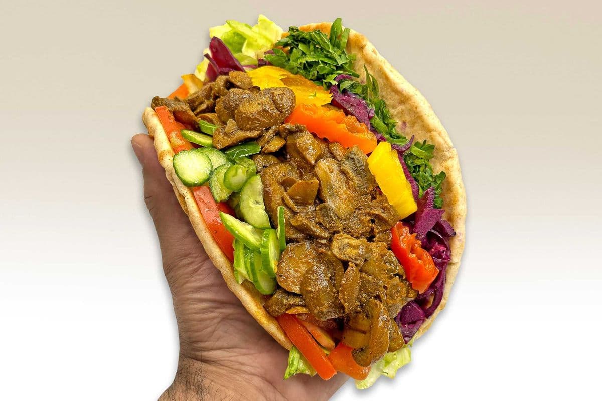 Vegan Mushroom Shawarma Wrap