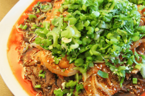 Sliced Beef and Ox Tongue in Chilli Sauce夫妻肺片