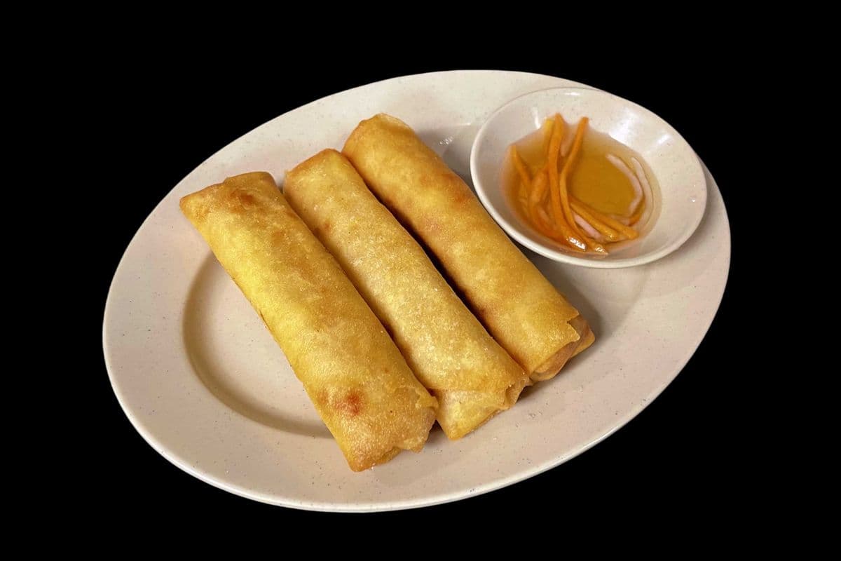 24A. Deep-Fried Vegetable Spring Rolls (3 pcs)