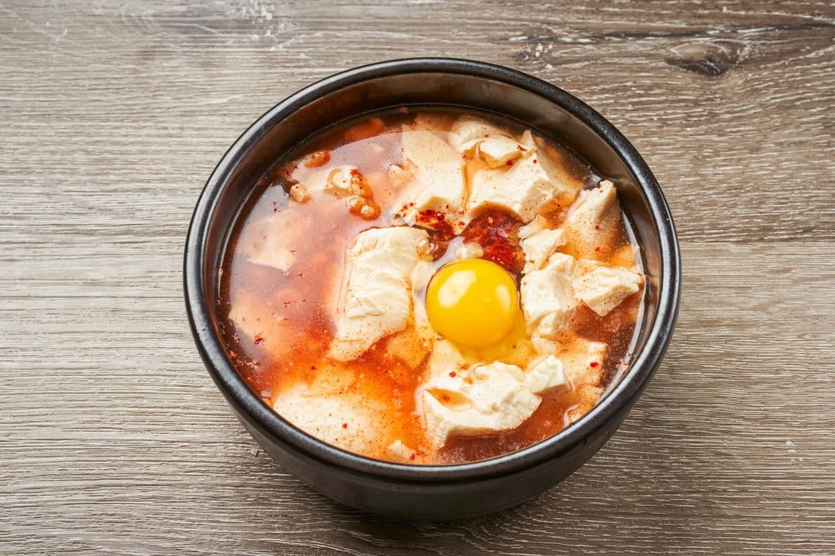 68. Soft Tofu Stew with Pork and Vegetables