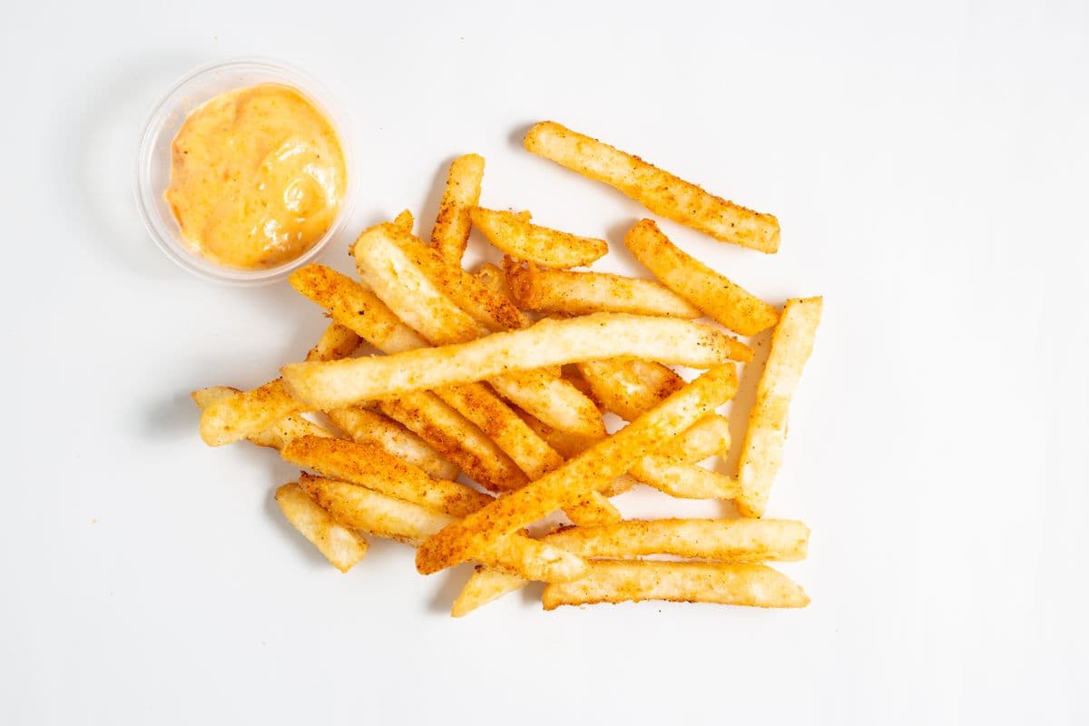 Masala Fries w/free pop soda