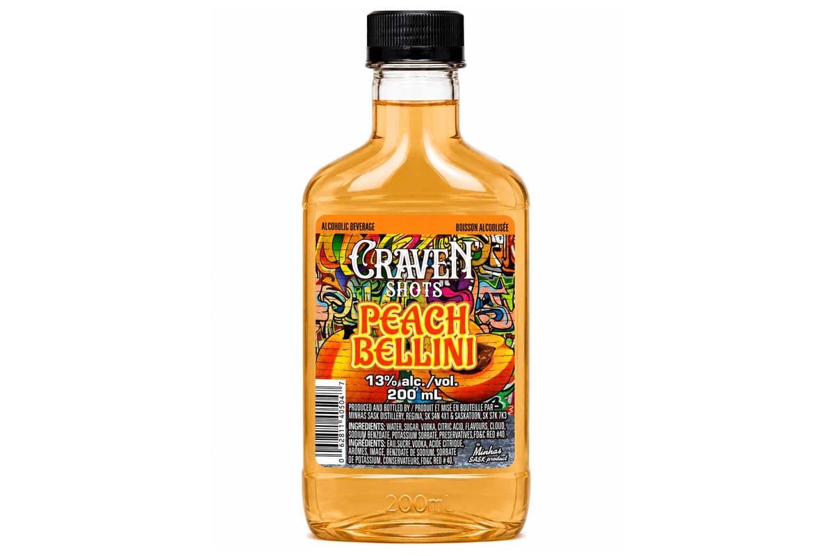 Peach Bellini Craven Shot (1 x 200ml)