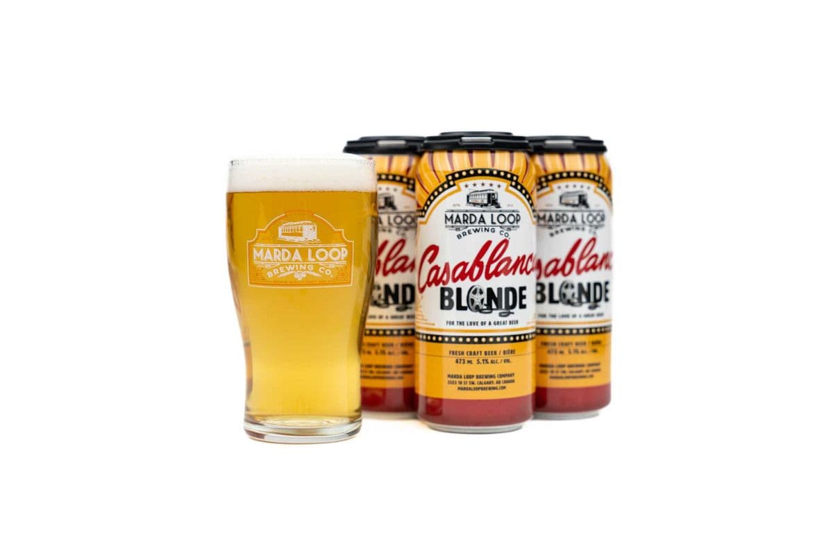 Marda Loop Brewing Casablanca Blonde Ale (4 Packs) (4 x 473ML)