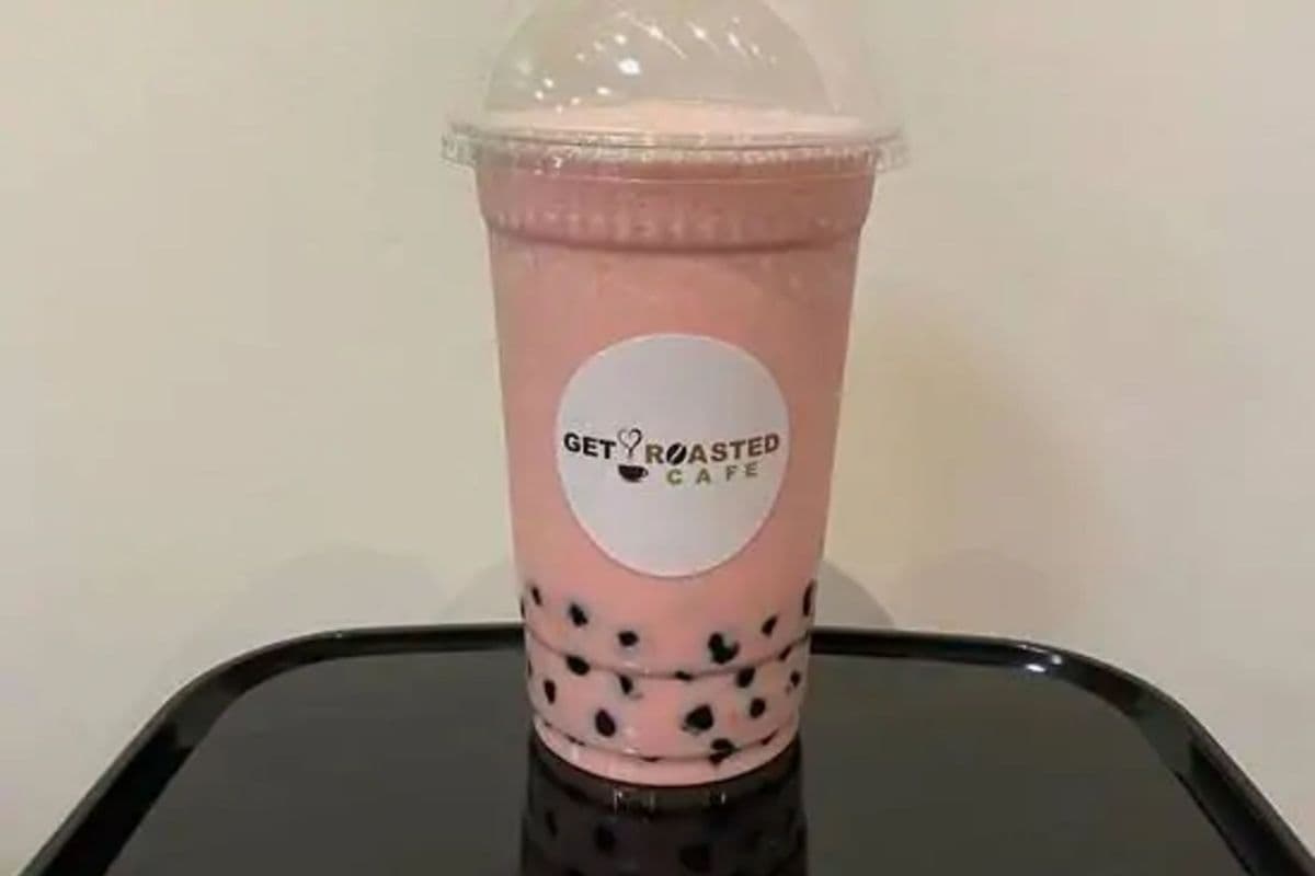 Watermelon Bubble Tea (with Milk)