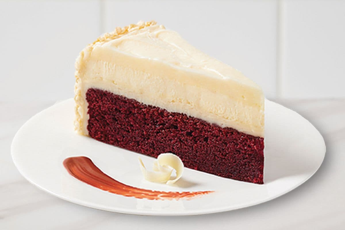 Red Velvet Cake Cheesecake Slice