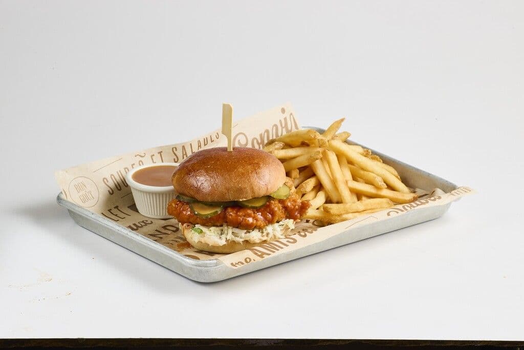 Burger poulet Buffalo / Buffalo chicken burger