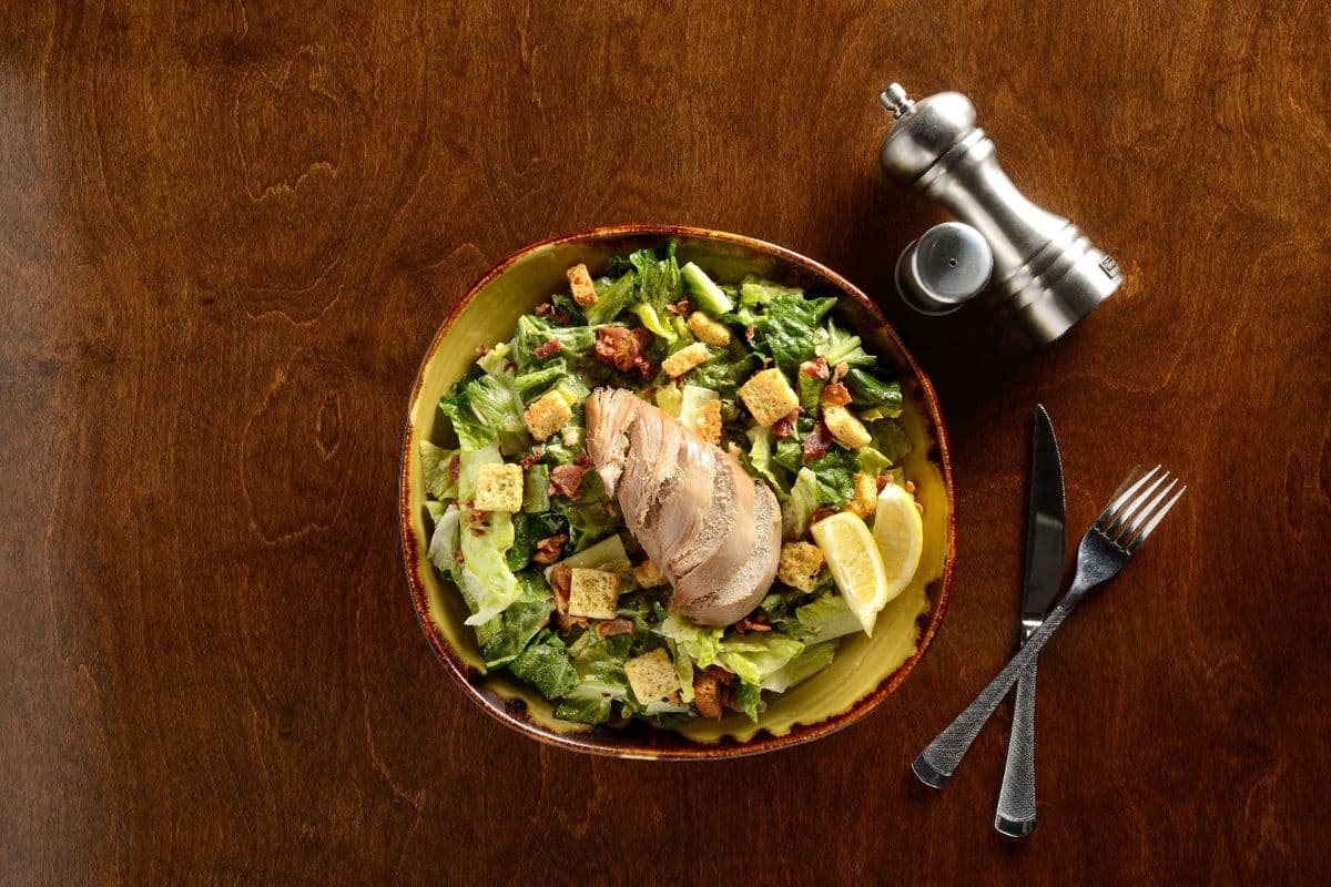 Entrée de salade cesar