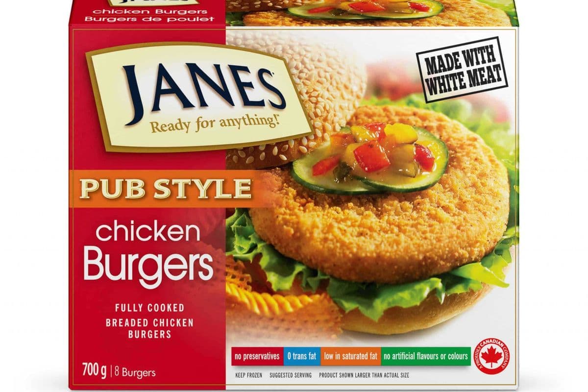 Janes - Chicken Burgers - 8 Burgers - 700g