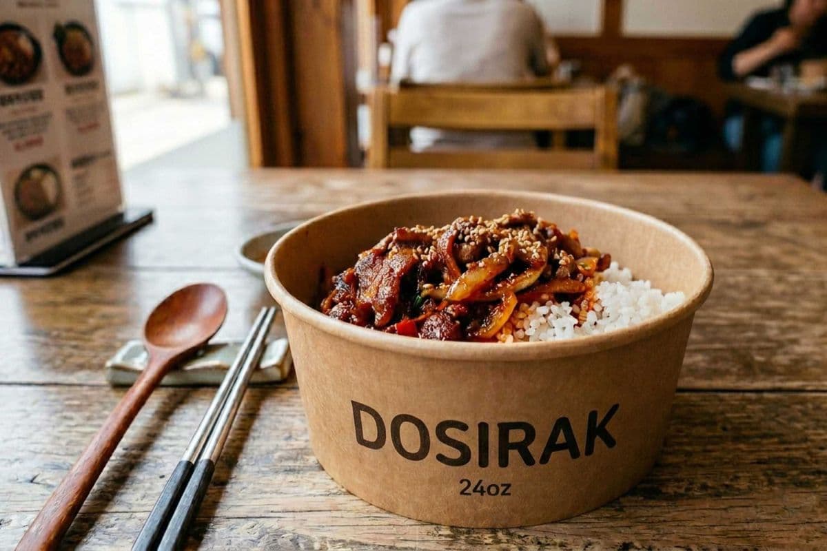 Jeyuk Deopbap(Spicy Pork rice bowl) (24oz)