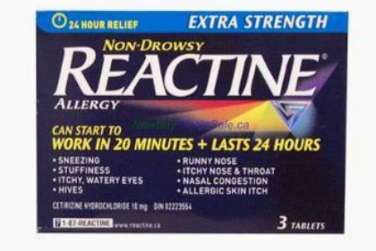 Reactine - Es Tabs 3's (3 tb per Pack)