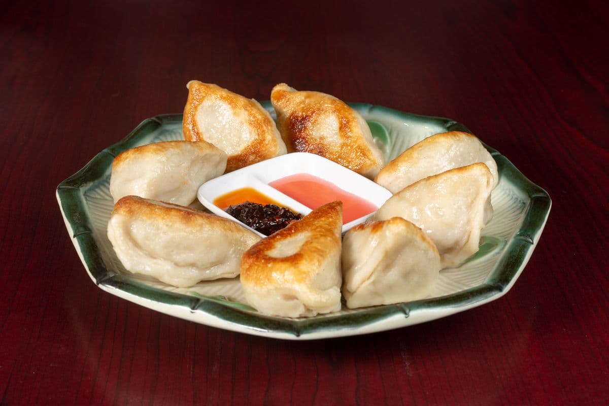 2. Grilled Pork Dumplings (8 pcs)
