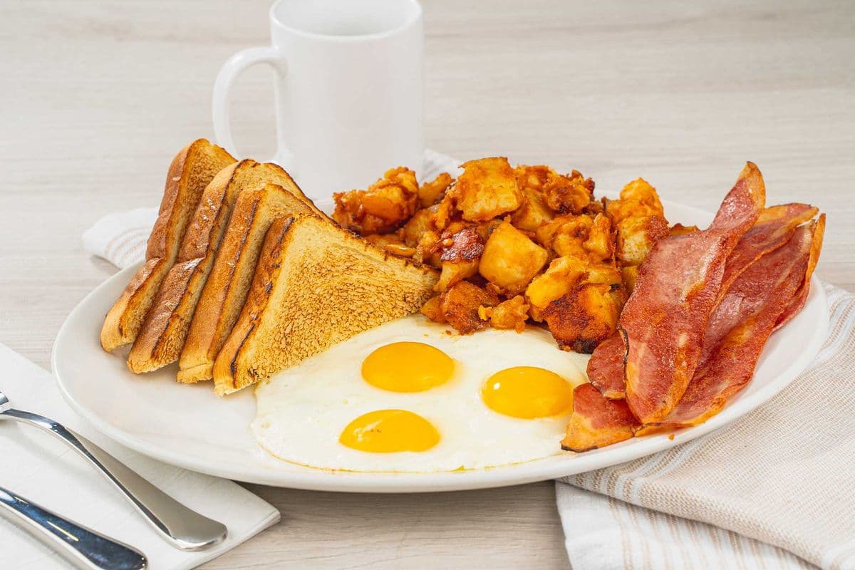 3 Eggs Any Style with Bacon (4pcs)