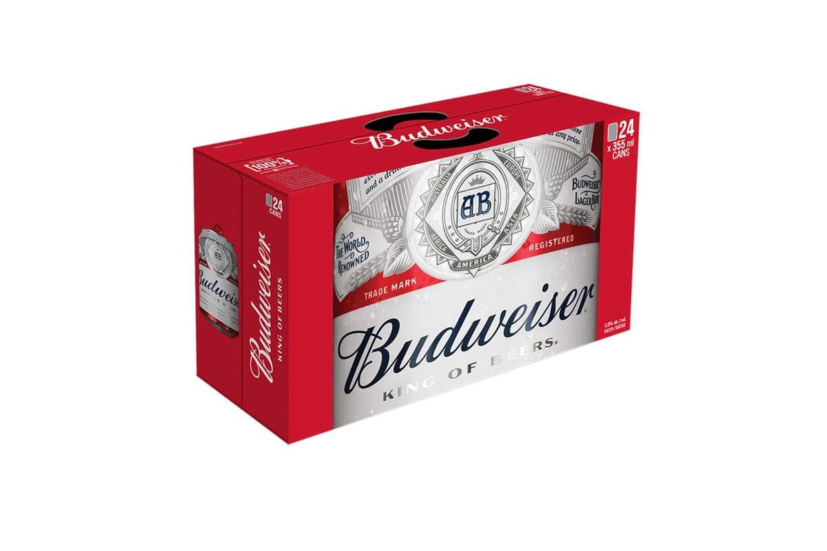 906354 - BUDWEISER (24 x 355 ML CANS)