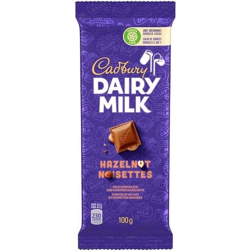 Cadbury - Dairy Milk Noisette / Hazelnut (100 g)