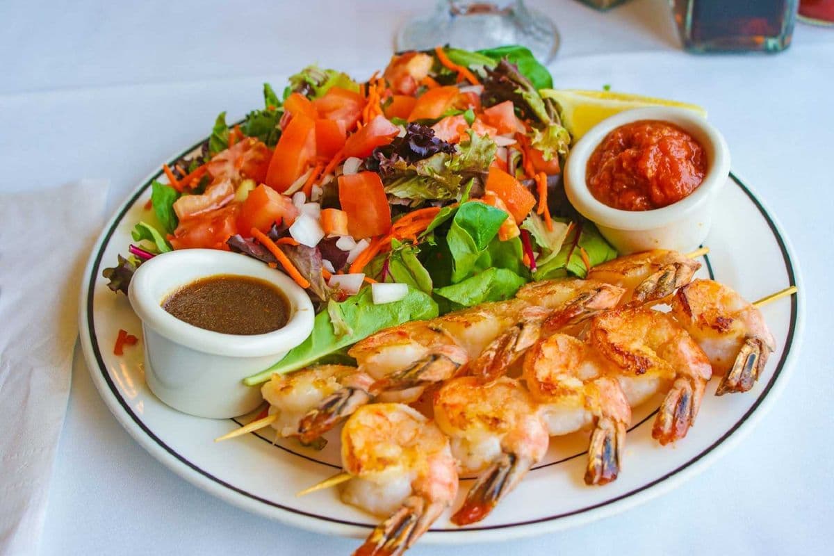 Grilled Shrimp Dinner - 2 Skewers