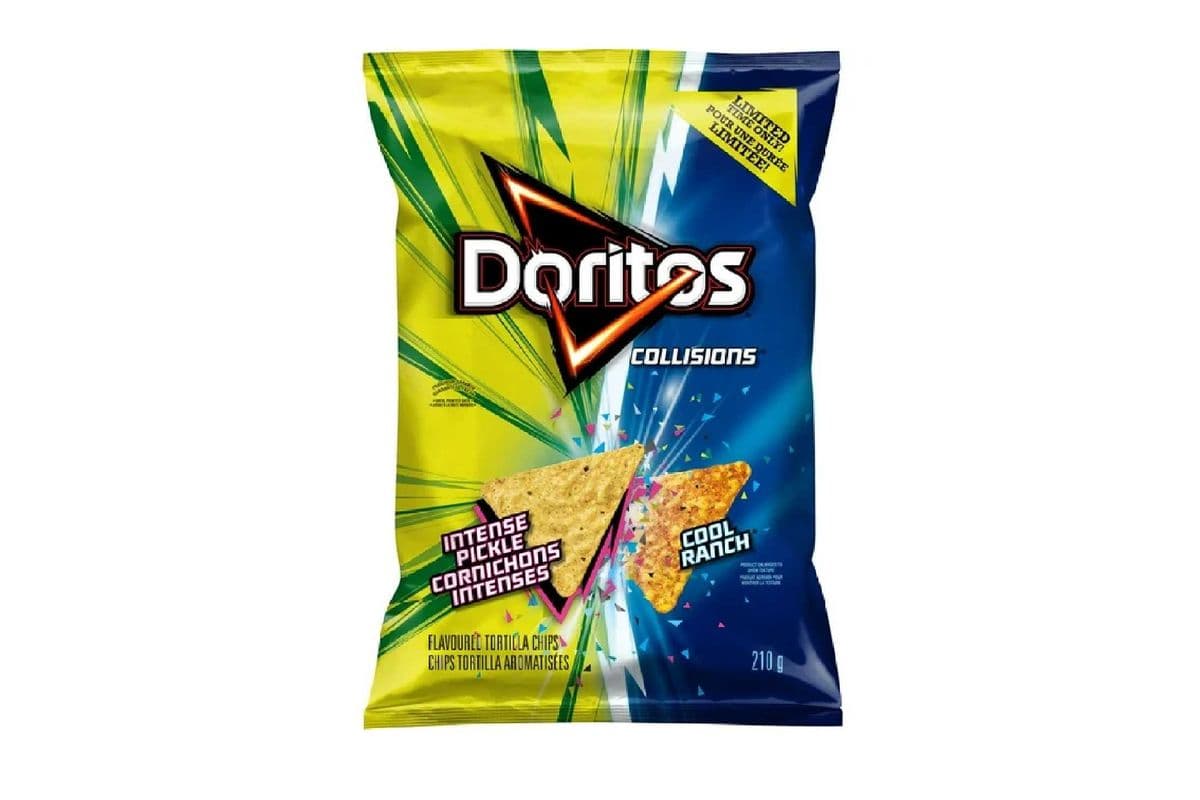 Doritos Collisions Intense Flavoured Tortilla Chips (Pickle-Cool Ranch) (7.41 oz)