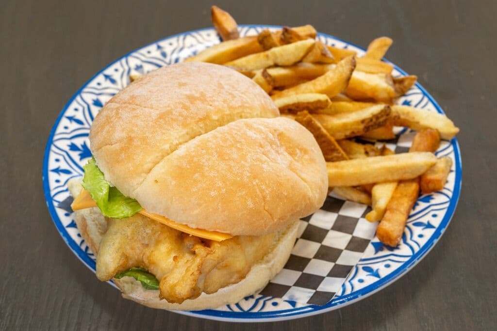 Fishburger and Chips