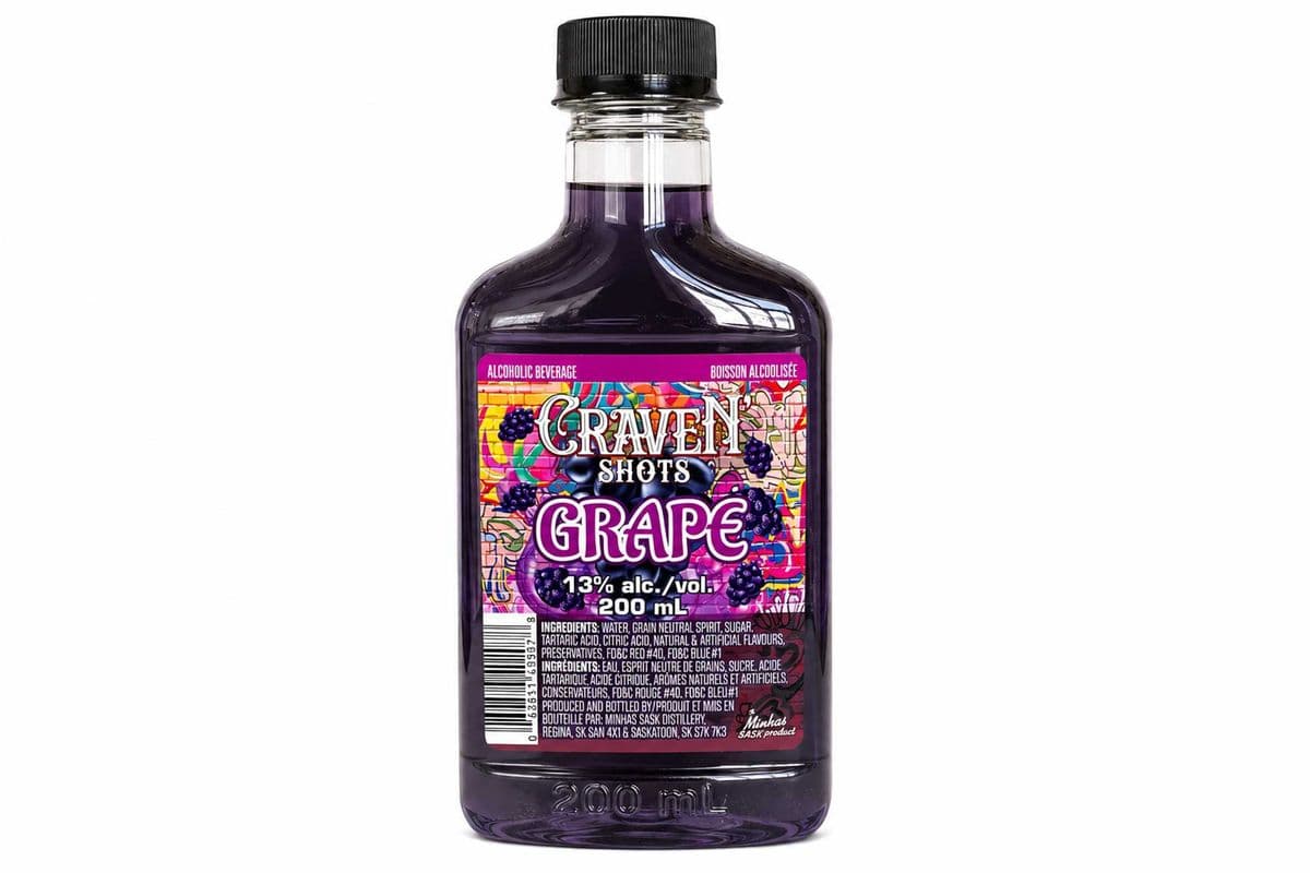 Grape Craven Shot (1 x 200ml )