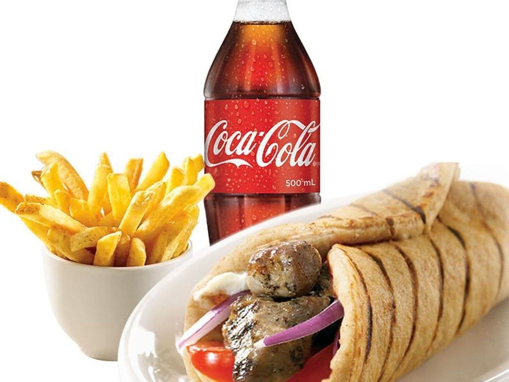 Pork Souvlaki Pita Combo