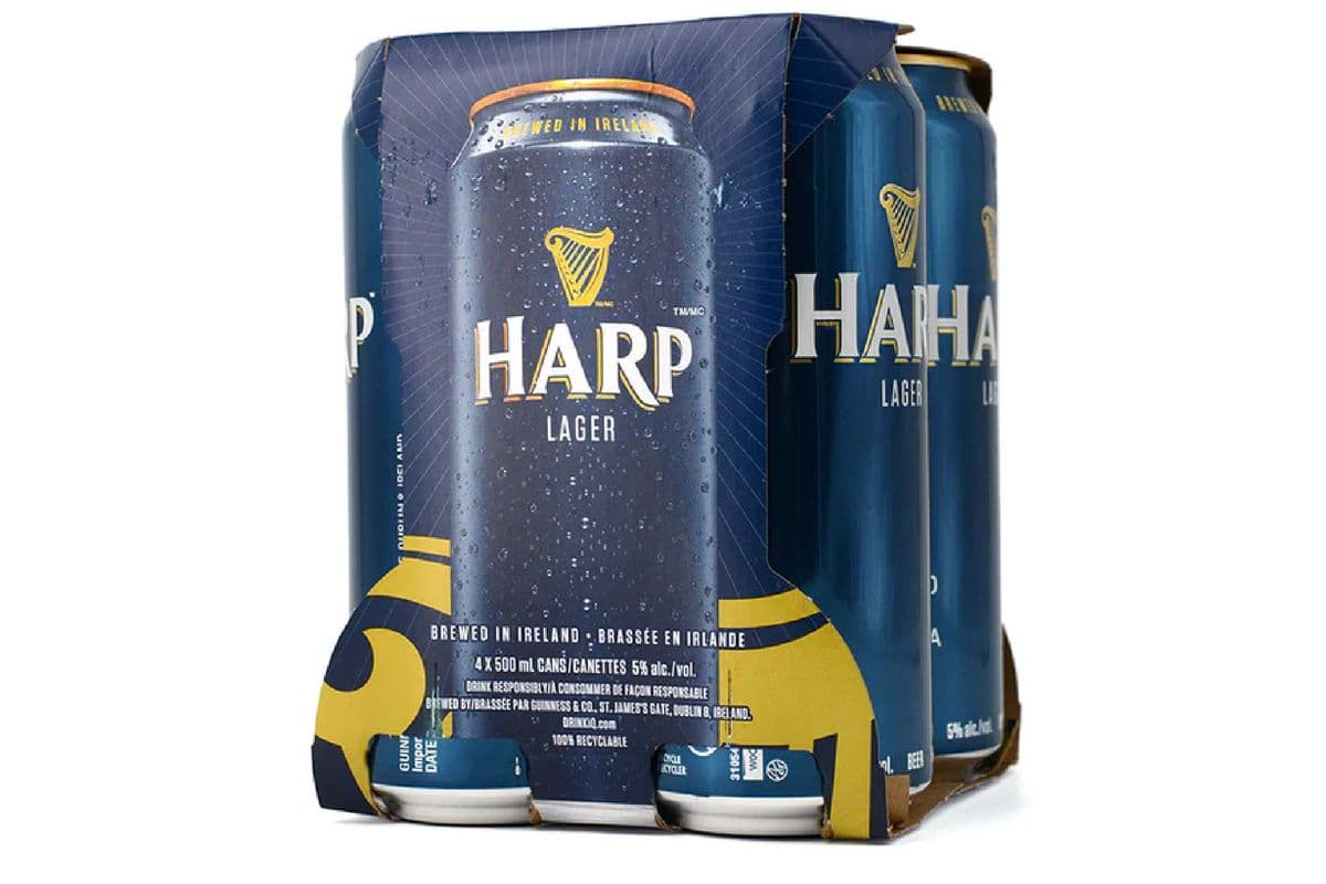Harp Lager (4 Pack Cans) (4 x 500 ml Cans)