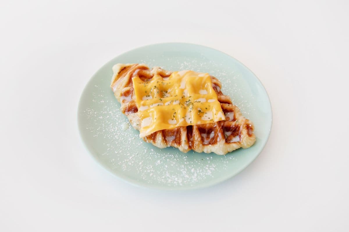 Cheddar Cheese Croffle