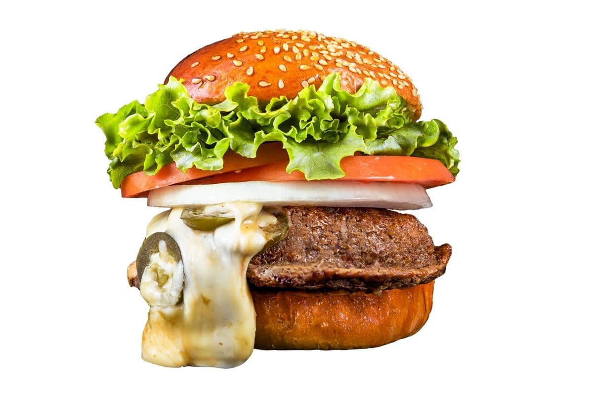 Juicy Lucy on Fire Burger