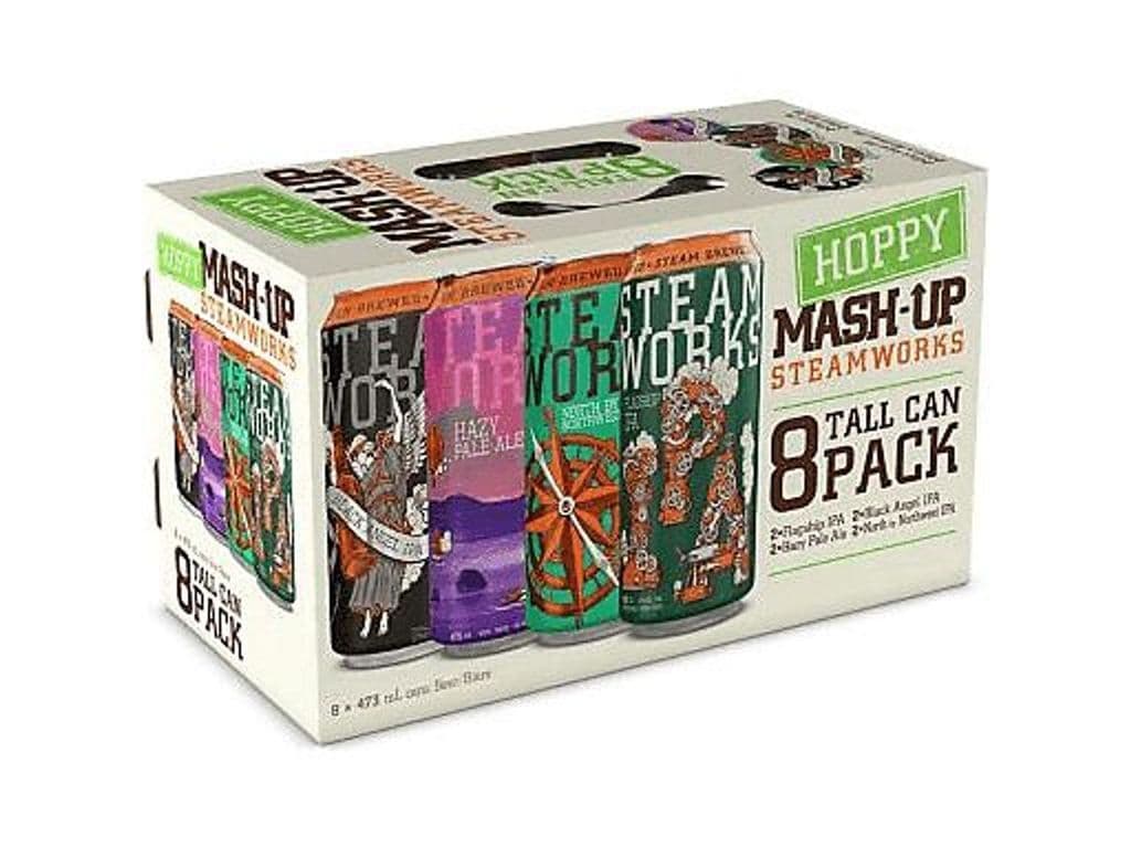 STEAMWORKS Hoppy MashUp Variety Pack, 8 x 473ml