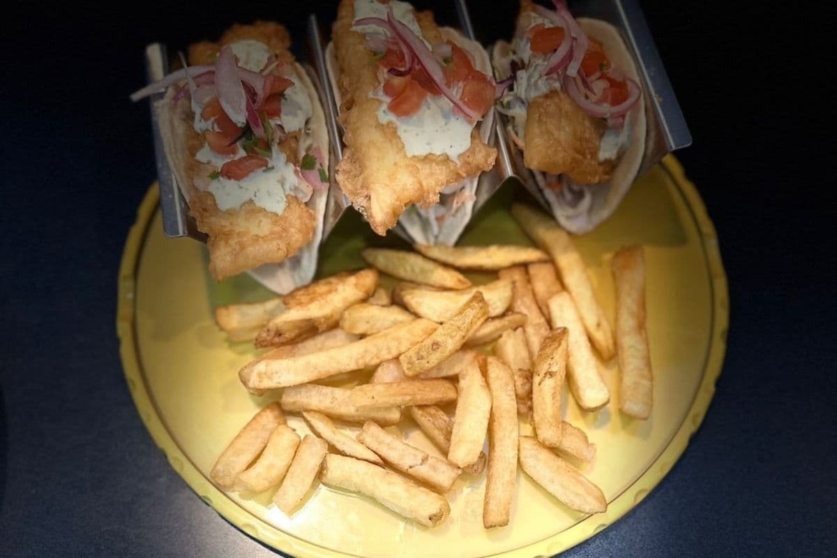 Three Halibut Tacos