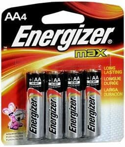 Energizer AA4 Batteries