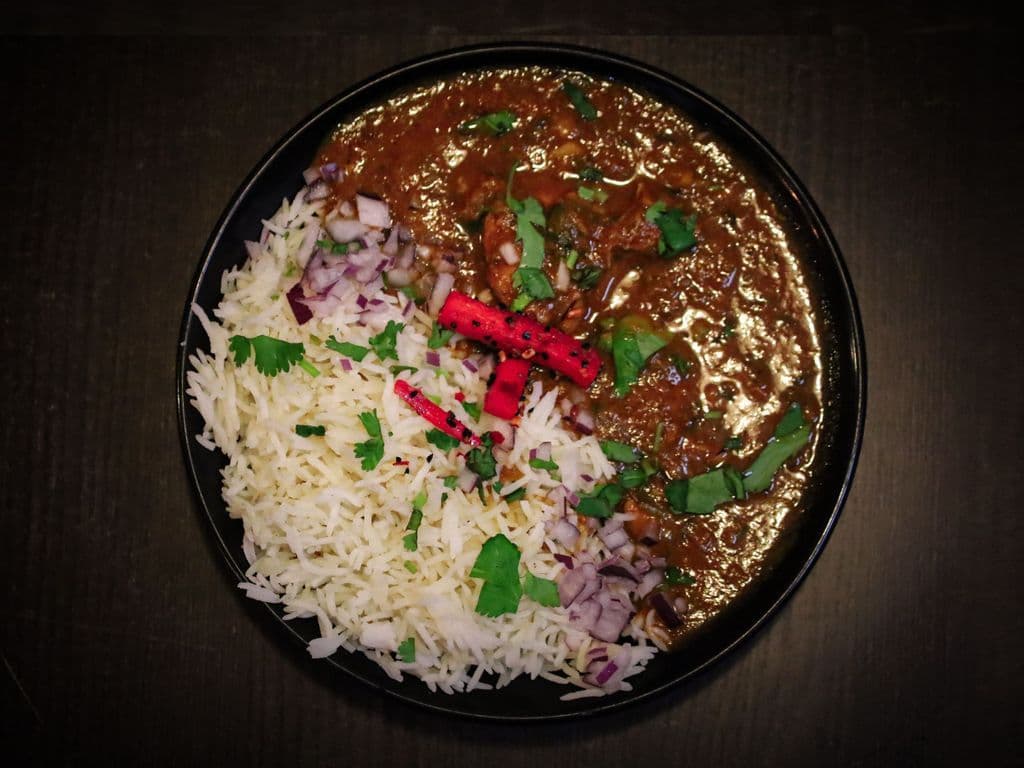 Any vegetable with rice
