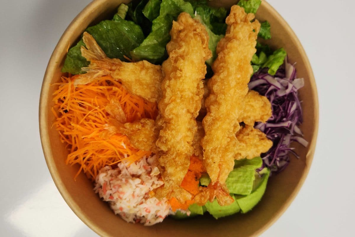 F3. Fried Shrimp Poke