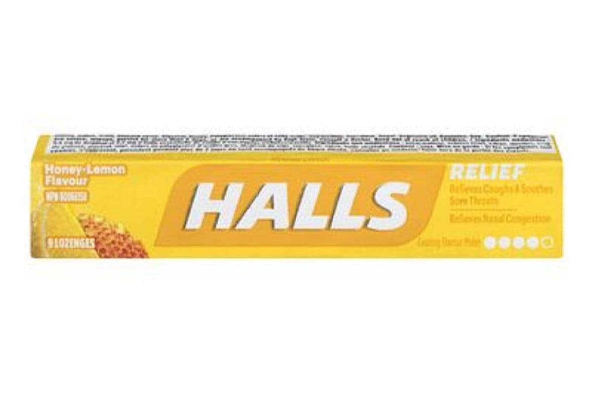Halls Honey Lemon Flavour (9 Lozenges)