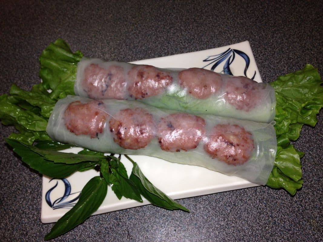 A4. Minced Pork Salad Roll - Goi Cuon Nem Nuong (2 rolls)