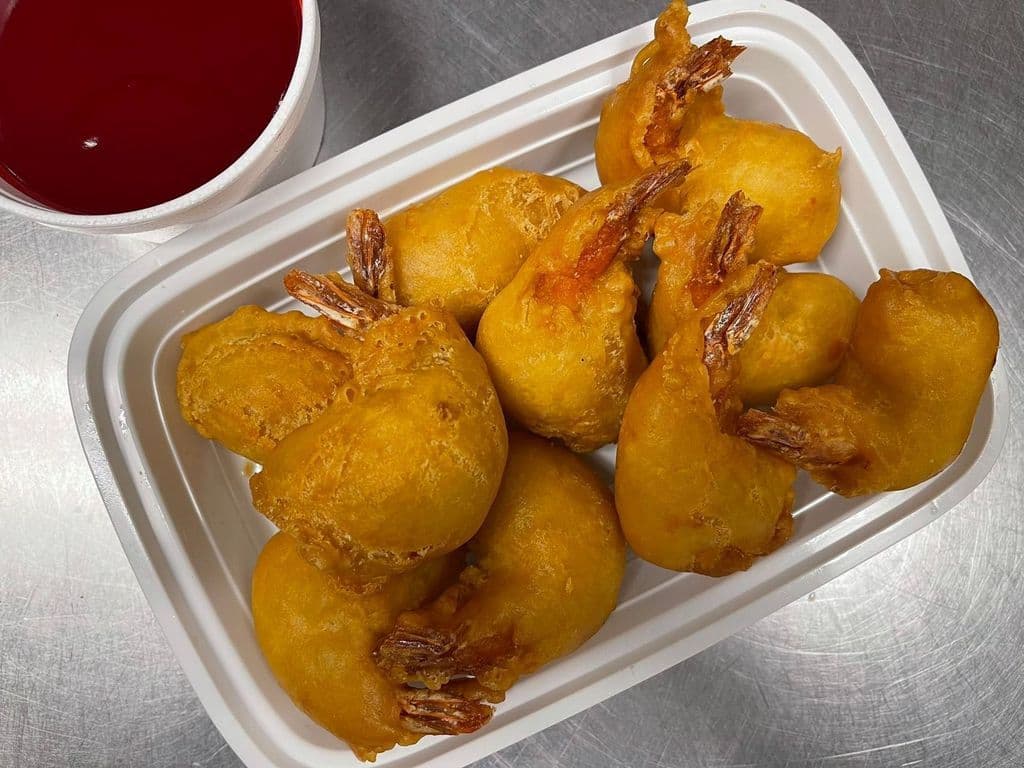 47. Battered Shrimp with Sweet & Sour Sauce