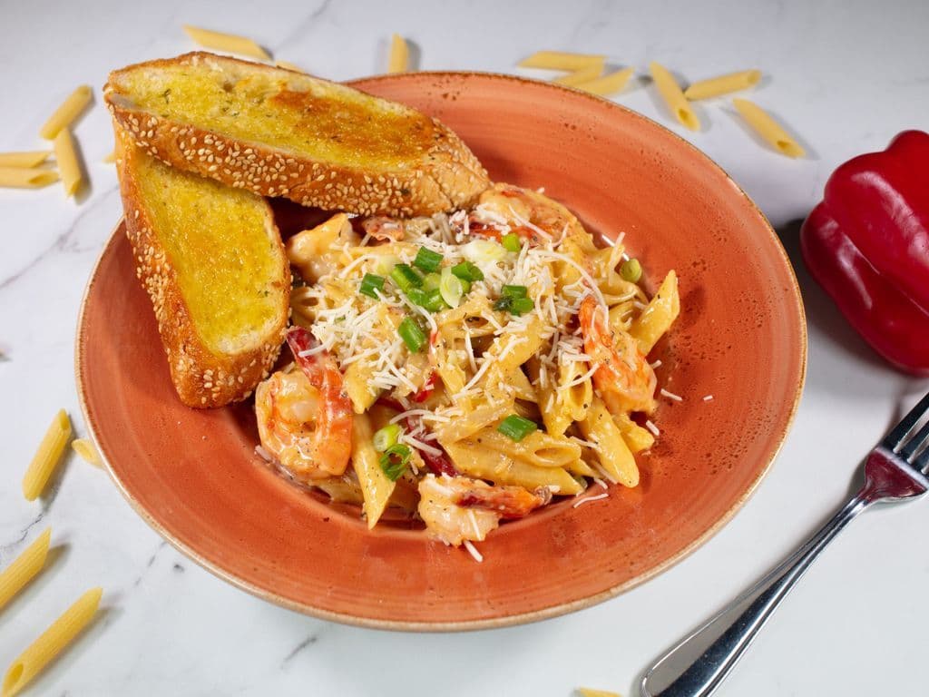 CREAMY CAJUN SHRIMP PENNE