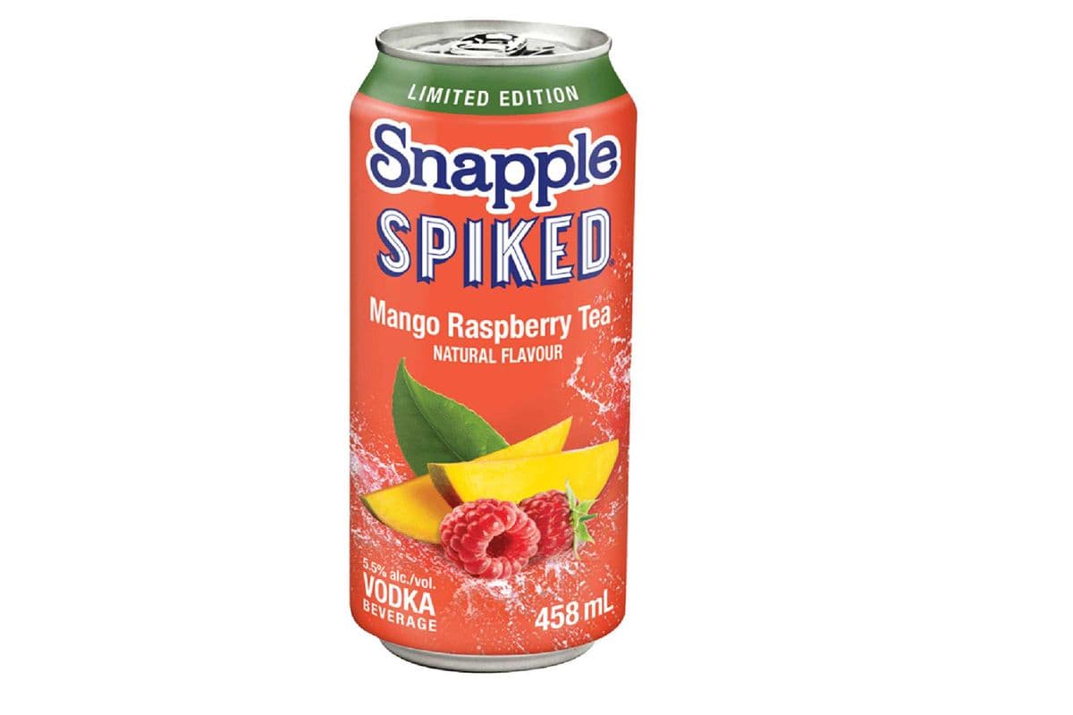 Snapple Spiked Mango Raspberry Tea (1 x 458 ml Cans)