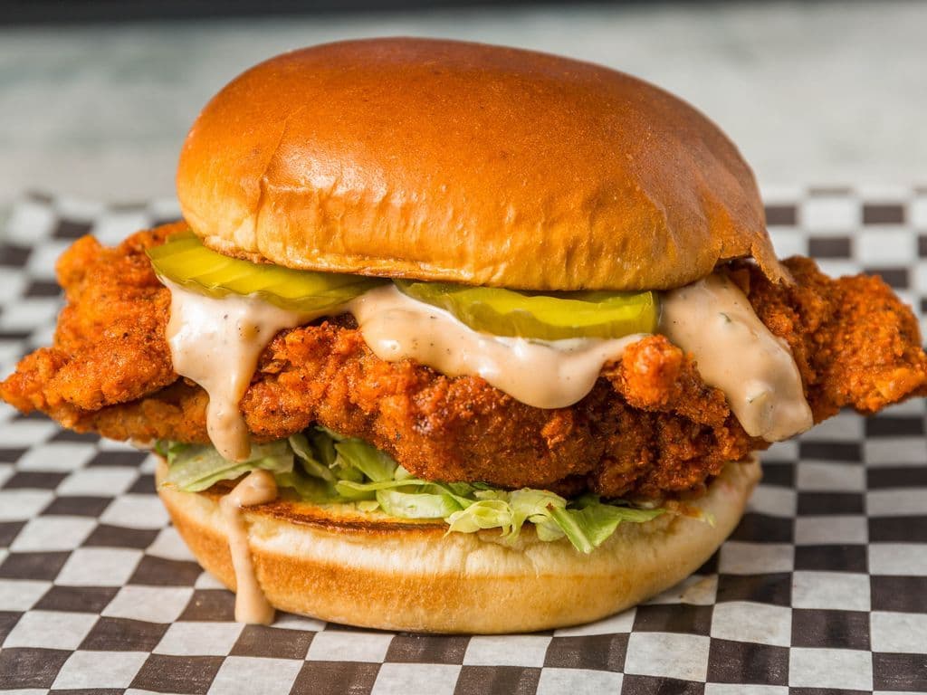 NASHVILLE HOT FRIED CHICKEN SANDWICH