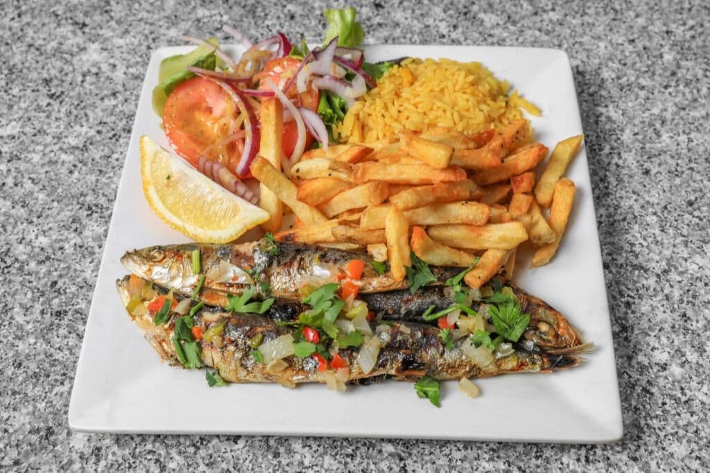 Sardines grillées / Grilled sardines