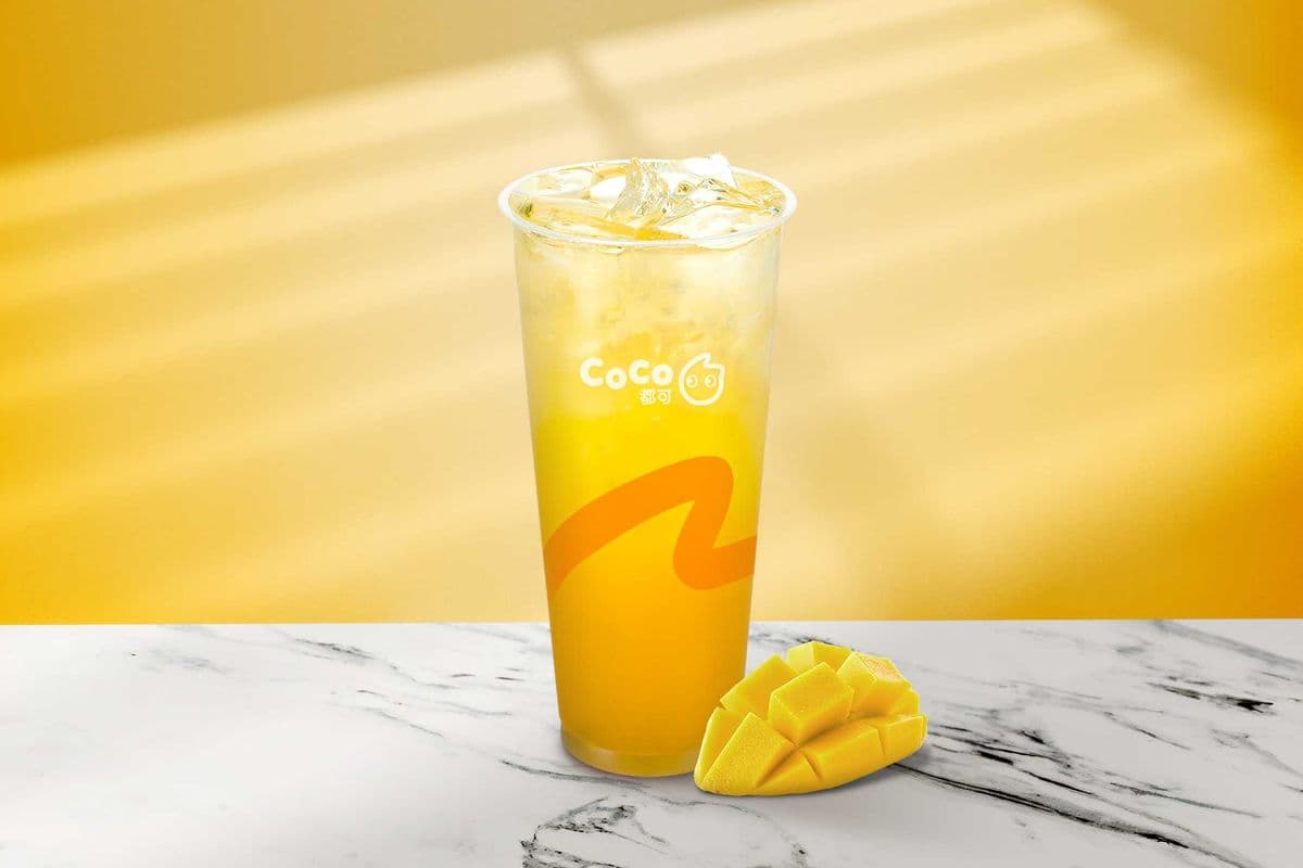 Fresh mango green tea